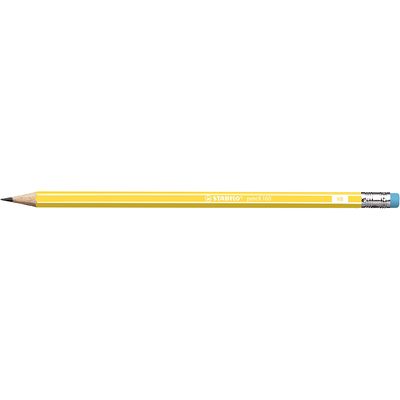 STABILO pencil 160 - 3 Crayons à papier - HB - embout gomme - couleurs assorties