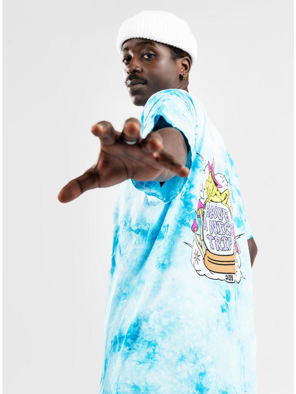 A.LAB Frog Wizard T-Shirt blue wash