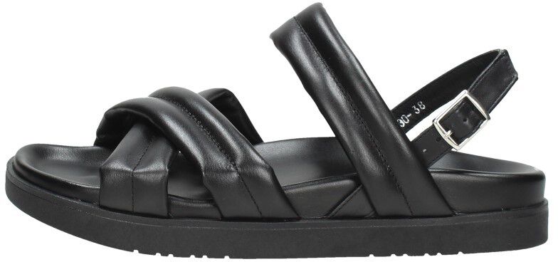 Red Rag Women Flat Sandal Padding zwart