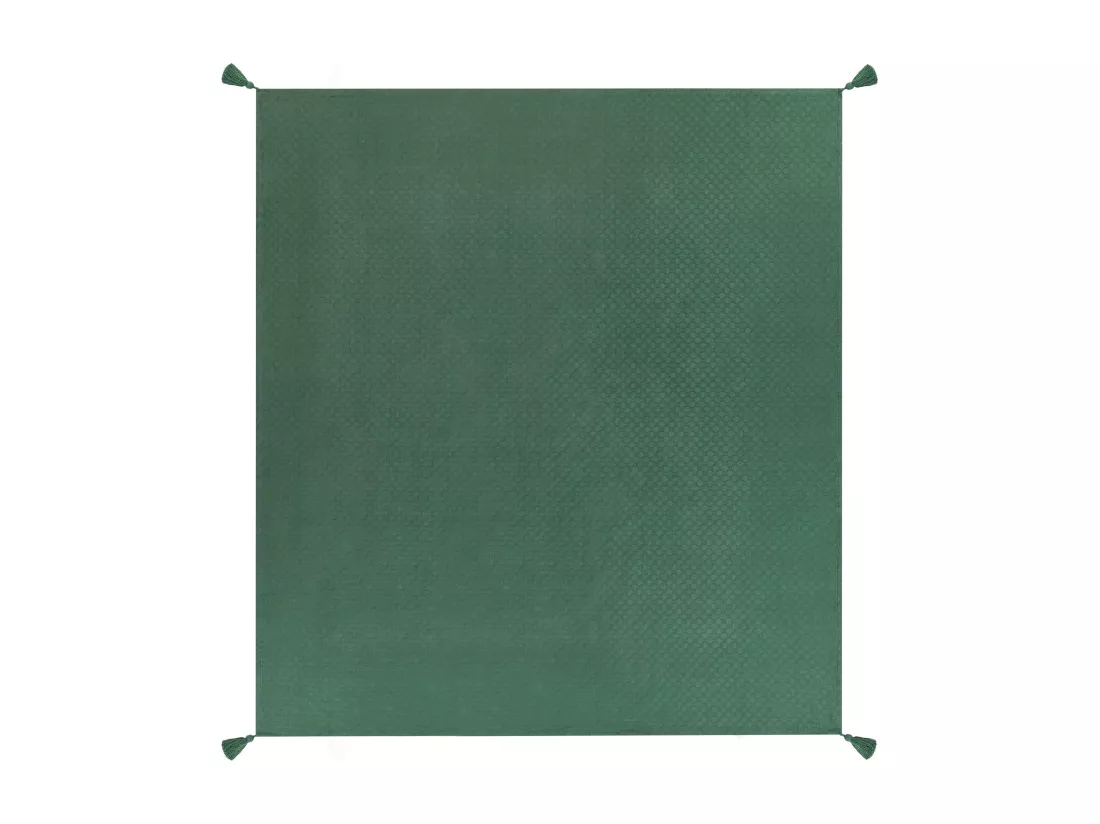 Couvre-lits LINDULA Coton 200 x 220 cm Vert