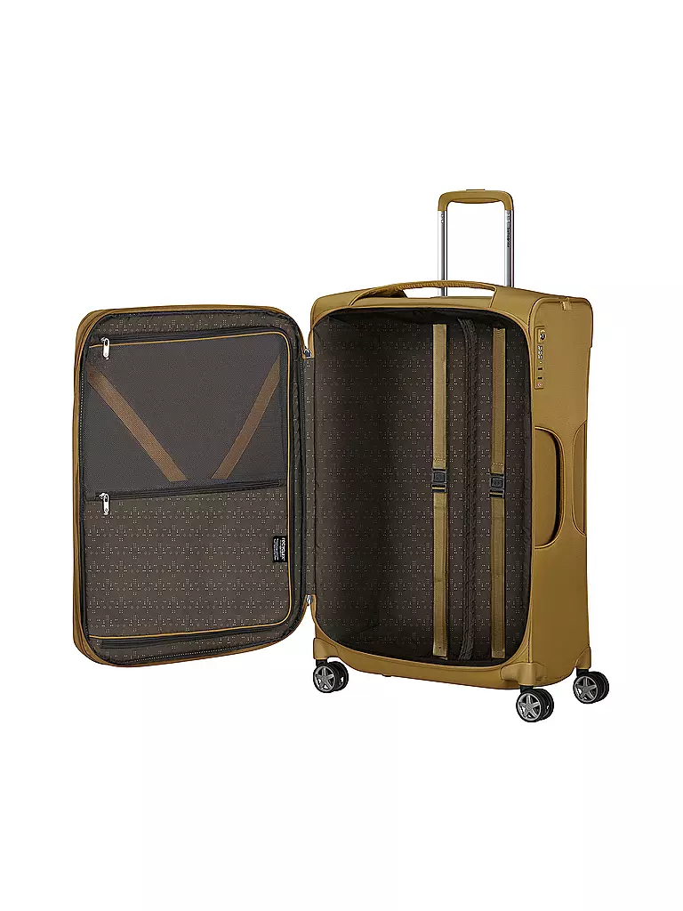 SAMSONITE Trolley  D'LITE SPINNER 71cm erweiterbar mustard yellow senf