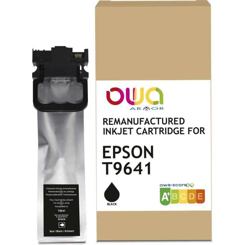 Cartouche d'encre remanufacturée OWA - standard - Noir - pour EPSON T9641