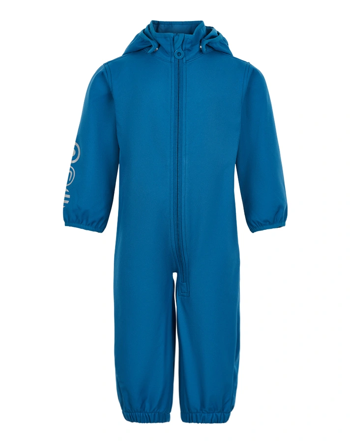 Softshell-Overall SOLID 20 mit Kapuze in dunkelblau