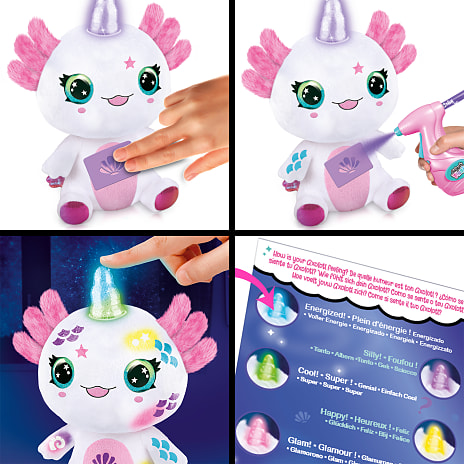 Airbrush Plush Axolotlcorn bamse 30 cm