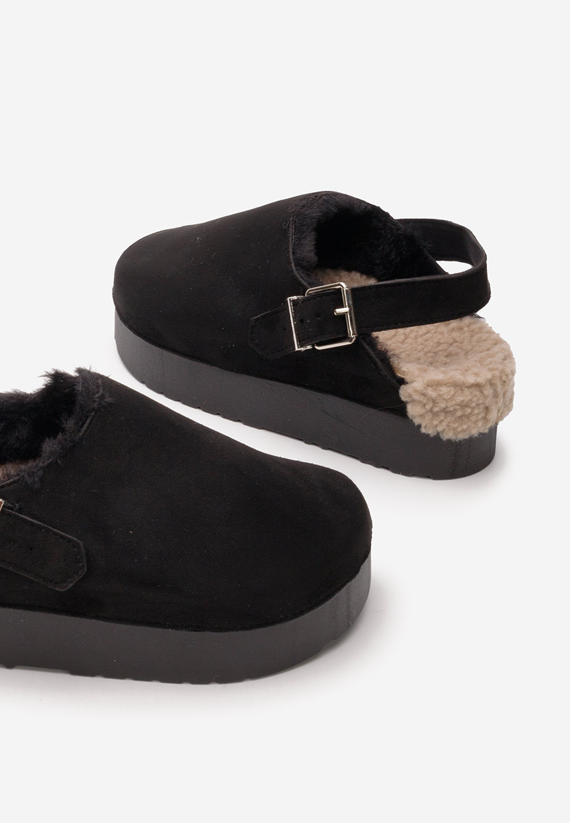 Pantoufles femme noirs Beverlice