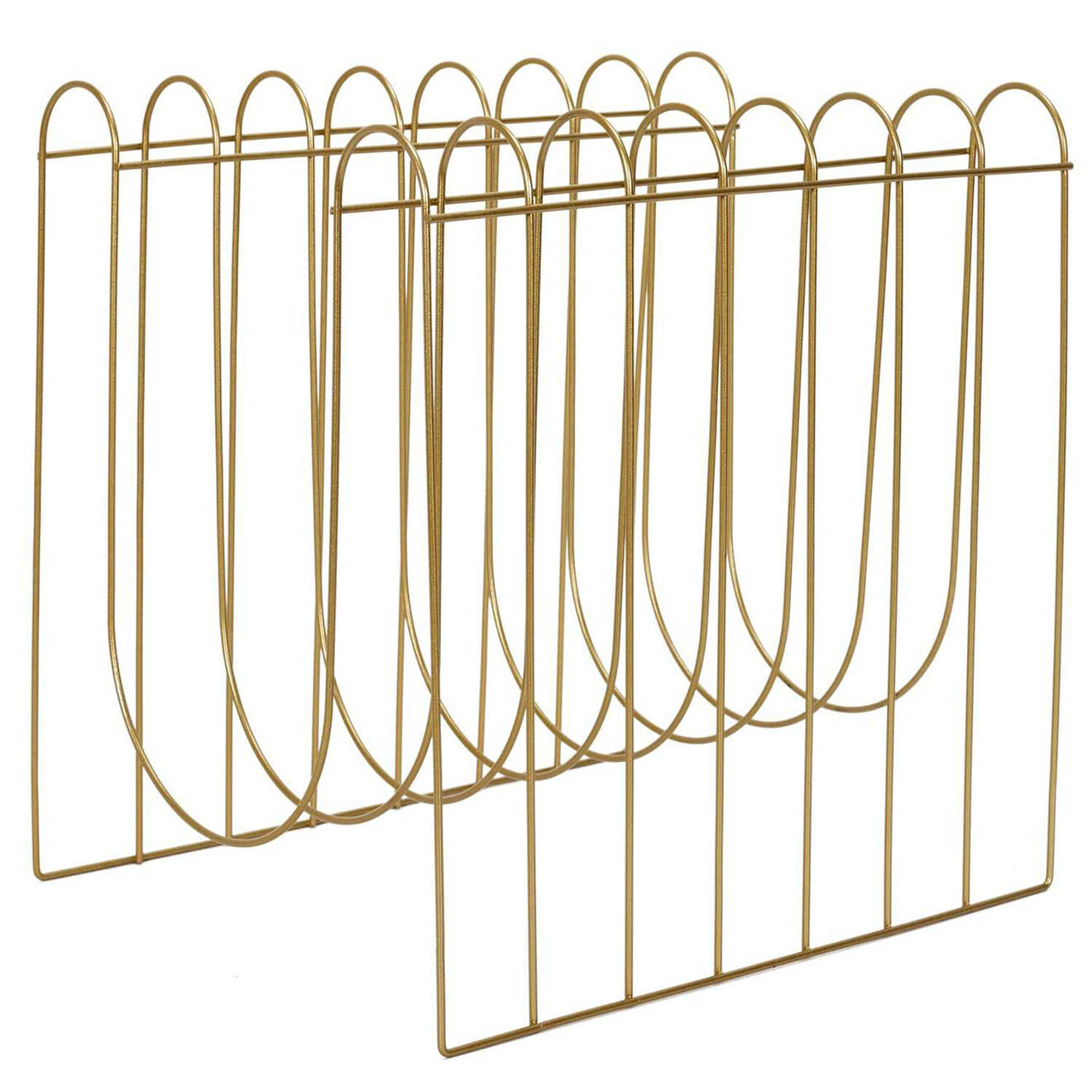 Home Deco Factory Range magazines filiare doré - 32x33x26 cm