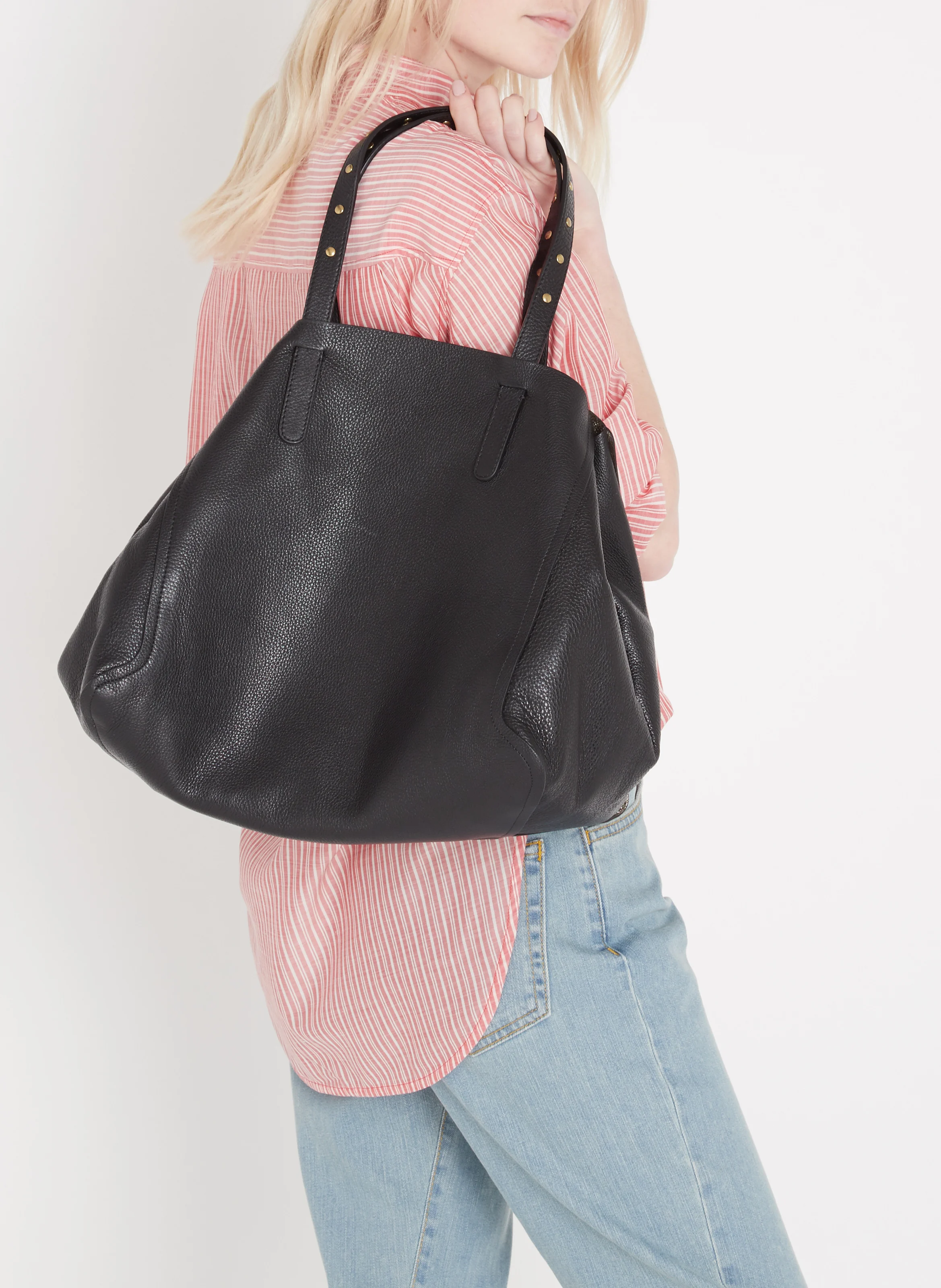 Cabas en cuir | Noir