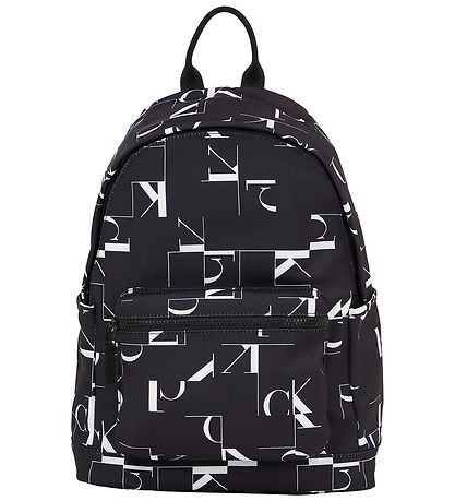 Calvin Klein Rucksack - City Gitter - Schwarz m. Weiß