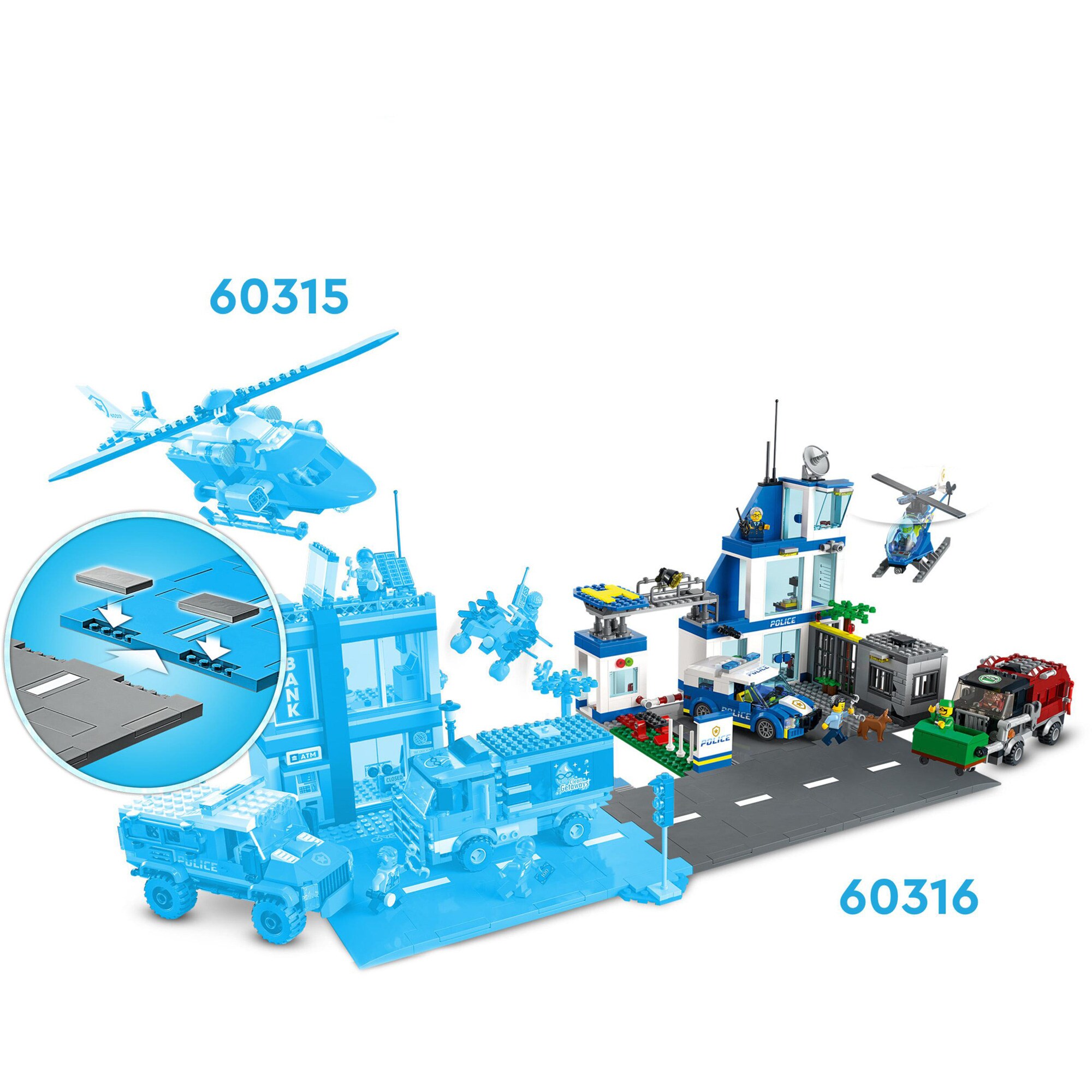 LEGO Konstruktionsspielzeug City Polizeistation