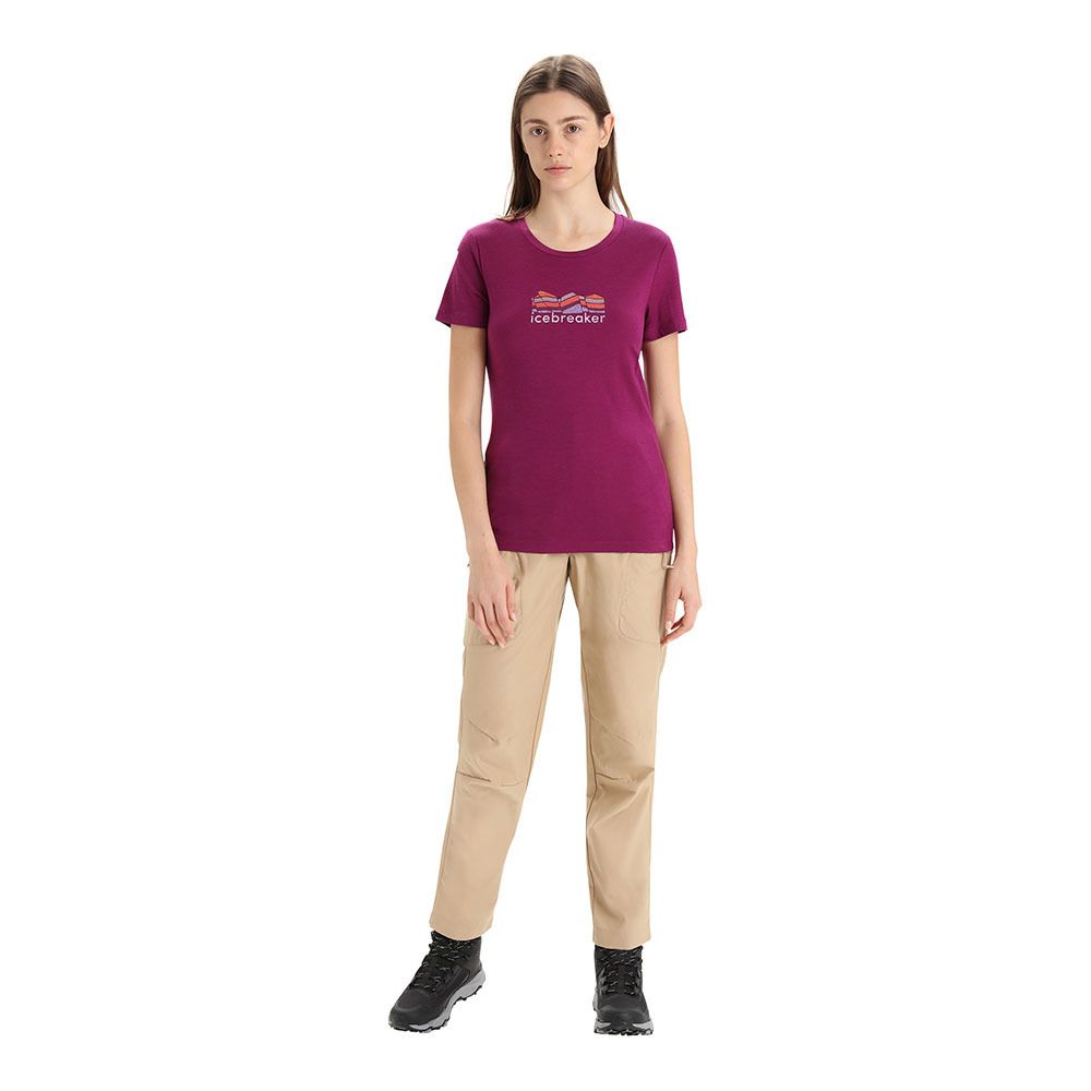 Icebreaker TECH LITE II - Tee-shirt Femme go berry