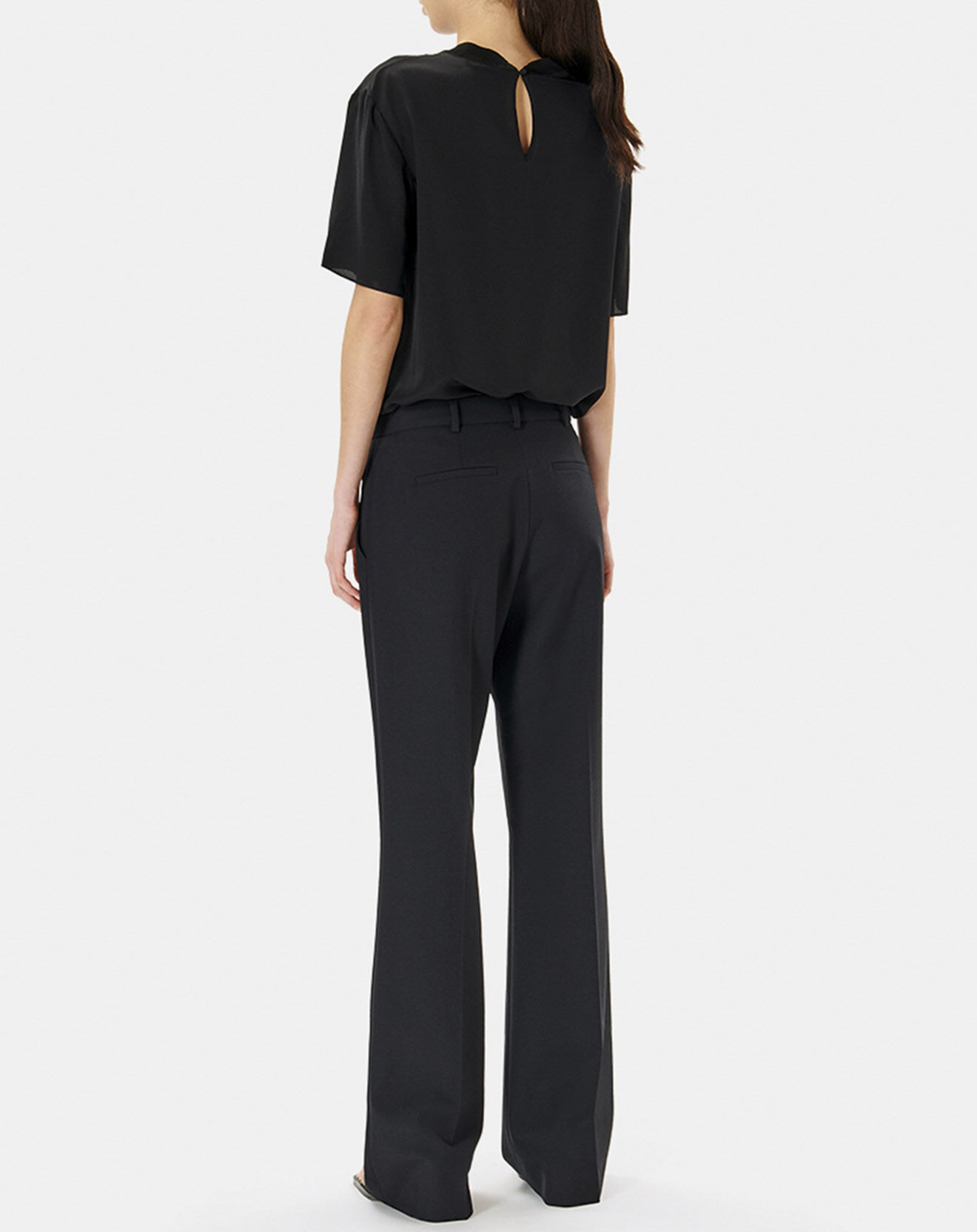 Zapa Pantalon en Laine mélangée Pierino noir