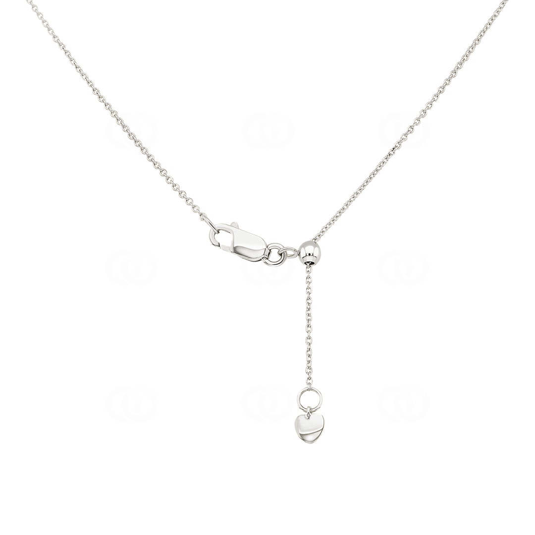 Collier 750/18 K Weissgold mit Diamanten 0.50 ct H/si