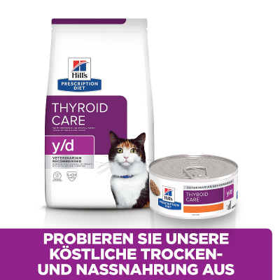 Hill's VET Katze Prescription Diet y/d Thyroid Health 24x156g