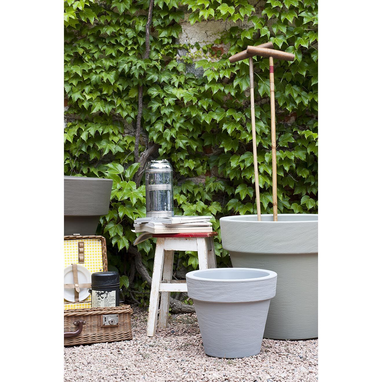 Serralunga Pot Bordato Liscio anthracite - D.110x100 cm