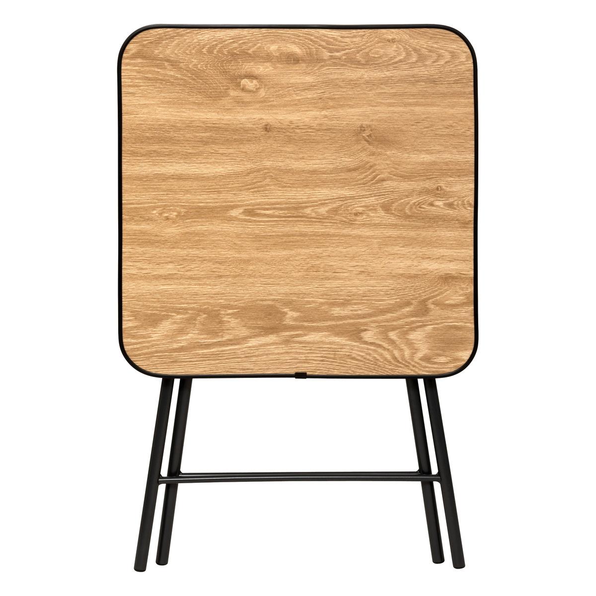 TABLE PLIANTE METAL MELAMINE D.60X60CM