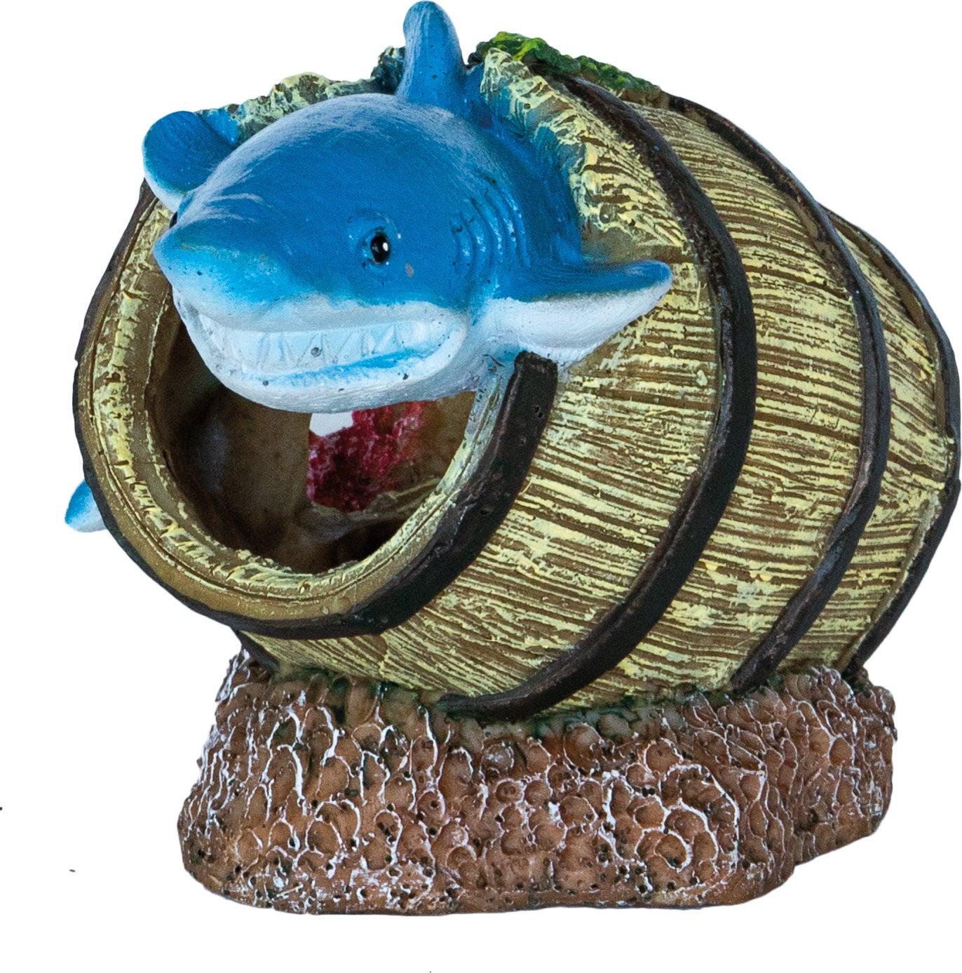SuperFish aquarium decoratie vat met haai 10 x 16 x 11 cm