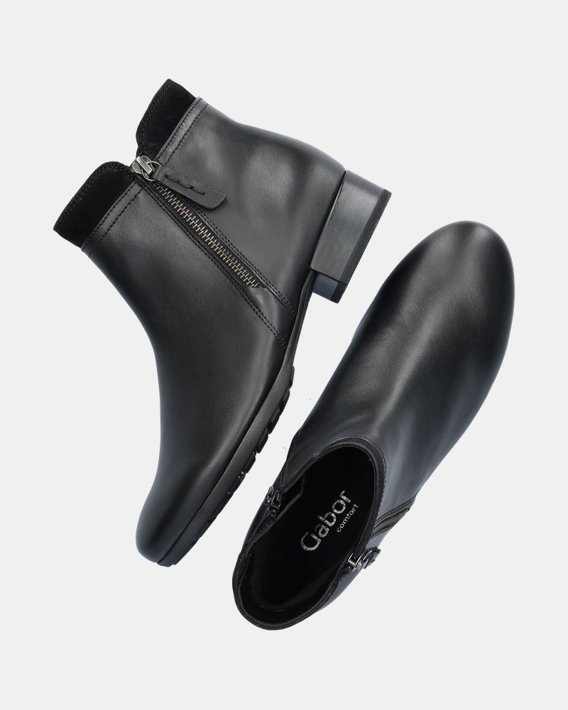 Gabor Rits- & gesloten boots  - zwart