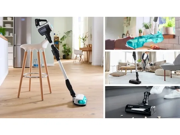 Bosch BCS71HYG4, Stick vakuum, Poseløs, Sort, Hvid, 0,3 L, Tør&våd, HEPA