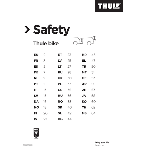 Thule Euroway G2 3B 13pin - Cykelholder til 3 cykler