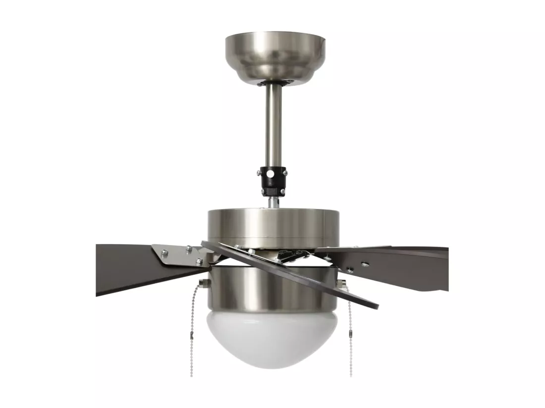 Ventilateur de plafond avec lampe 76 cm Marron foncé