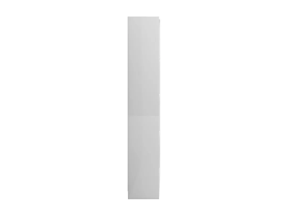 Bibliothèque à 4 niveaux Blanc brillant 80x24x142 cm Aggloméré