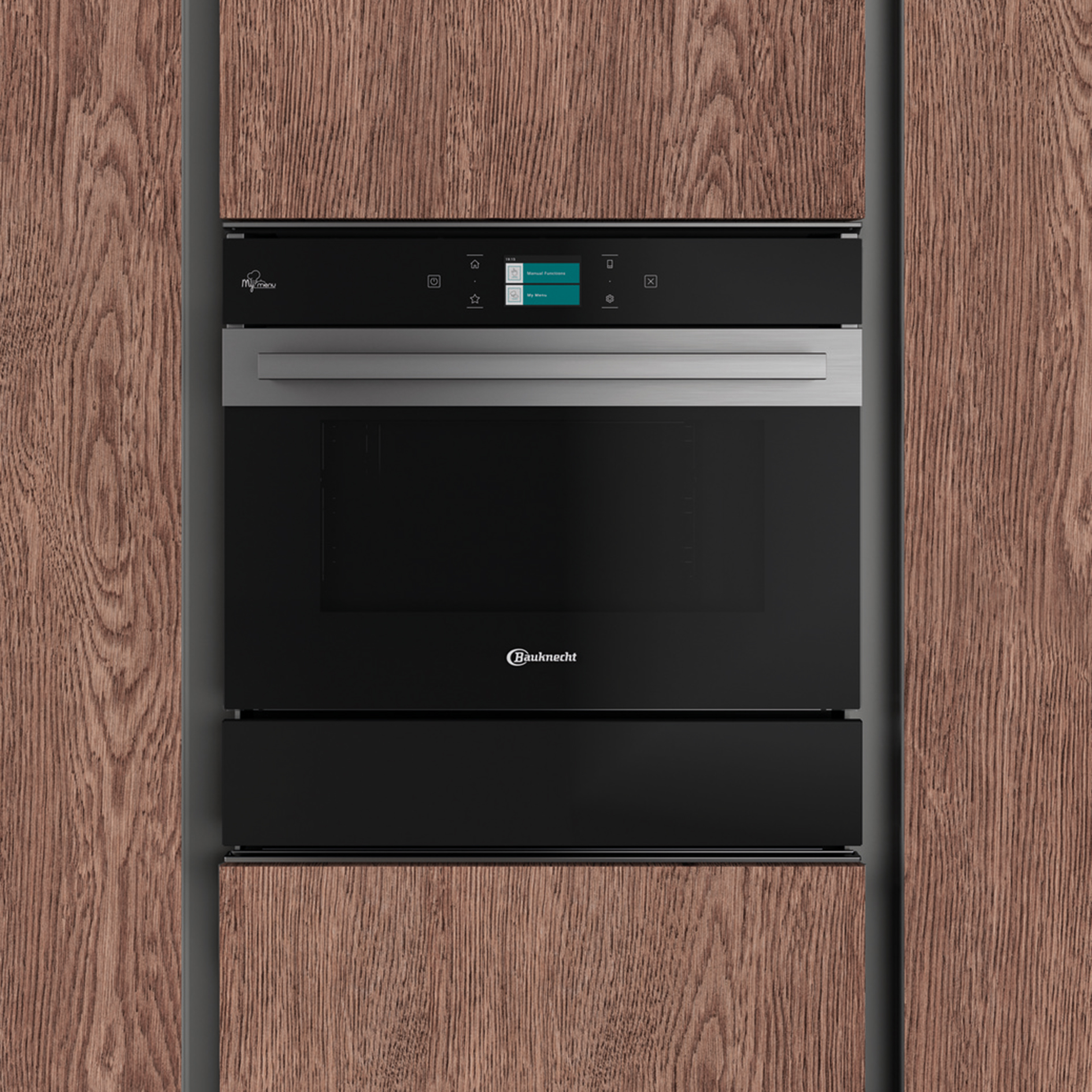 BAUKNECHT Wärmeschublade WD 180 SW - Schwarzglas