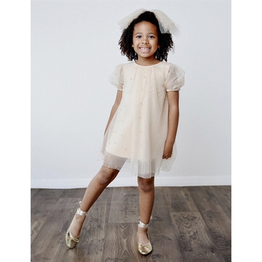 Pearl Tulle Puff Aline Kjole Pearl