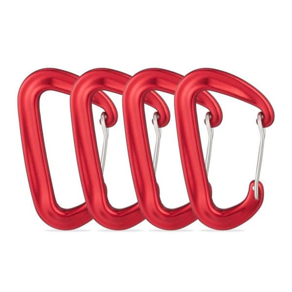 Aluminiumskarabin, sett med 4 stk