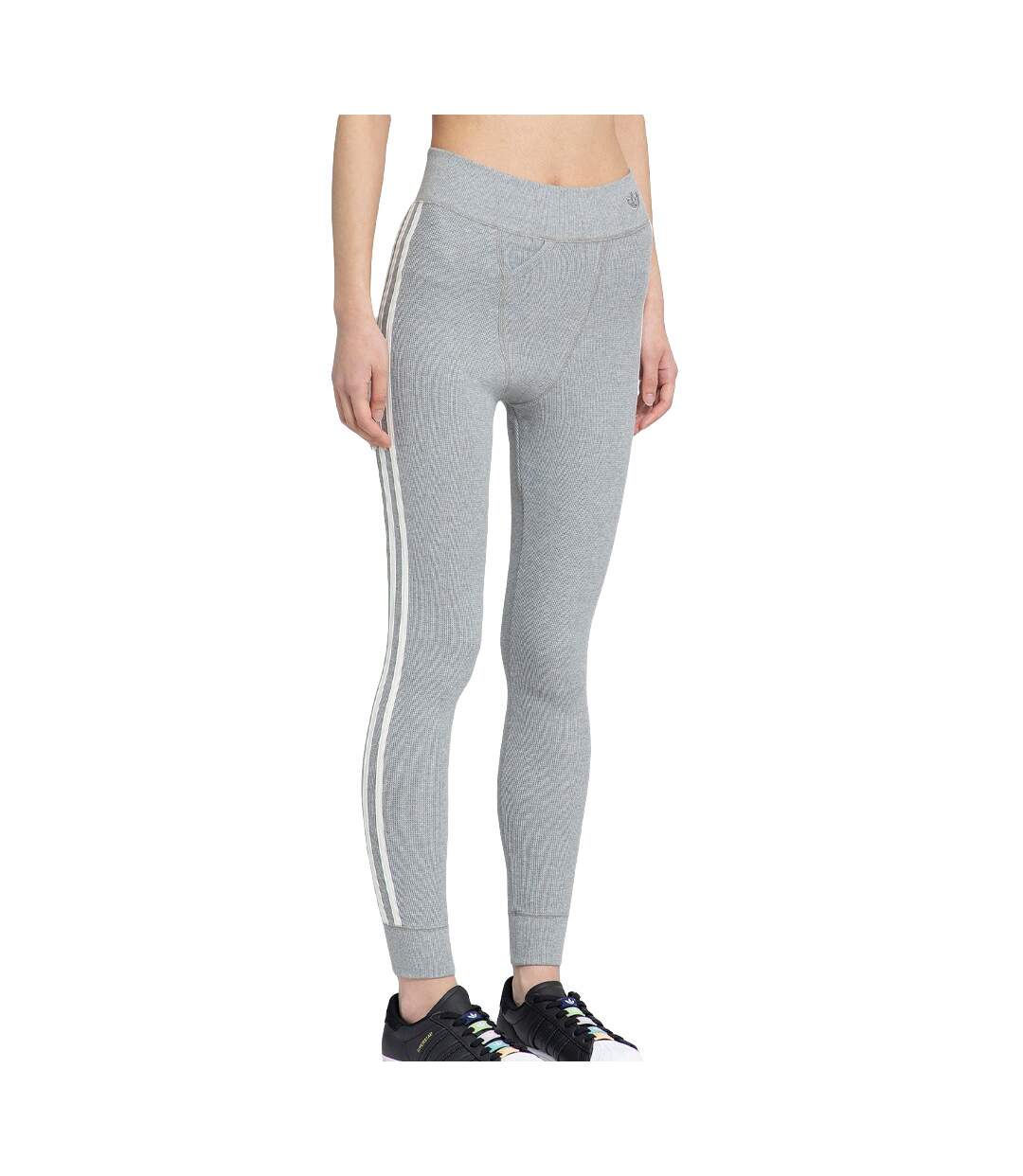 Legging Gris Femme Adidas Waffle