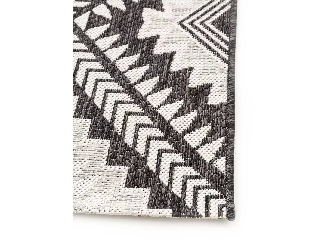Tapis d'extérieur & intérieur Cleo Noir 80x150 cm