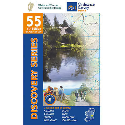 ORDNANCE SURVEY - 55 KILDARE LAOIS OFFALY IRLANDE 1 50 000