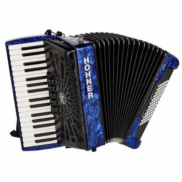 Hohner Bravo III 72 Blue silent key