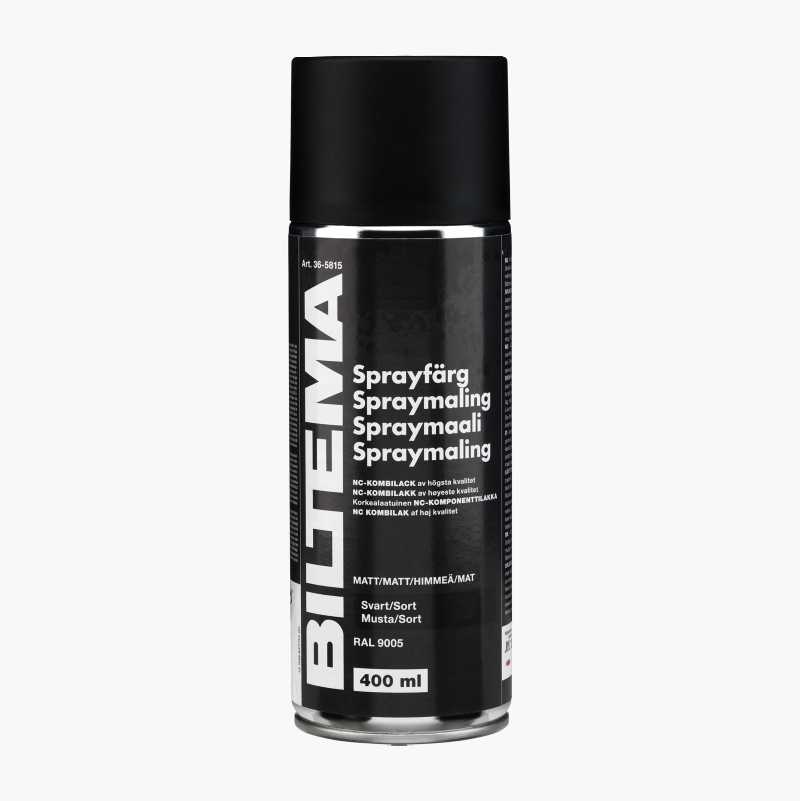 Spraymaling, matt, sort, 400 ml