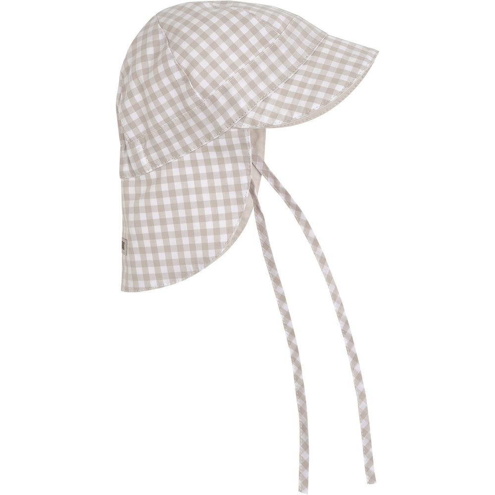 Køb Huttelihut White Pepper Sun Hat Check - Upf 40+