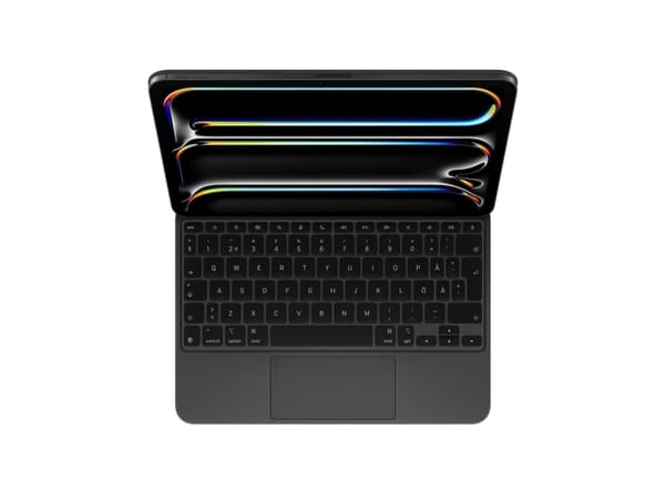 Apple Magic Keyboard - Tastatur og folioveske - med styrepute - bakbelysning - Apple Smart connector - Svensk - svart - for 11-inch iPad Pro (M4)