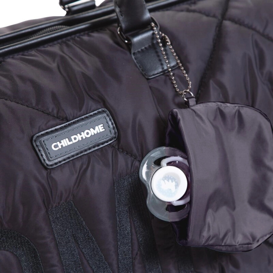 CHILDHOME Mommy Bag gesteppt schwarz
