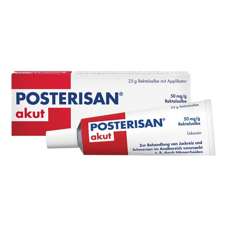 POSTERISAN akut 50 mg/g Rektalsalbe, 25 g