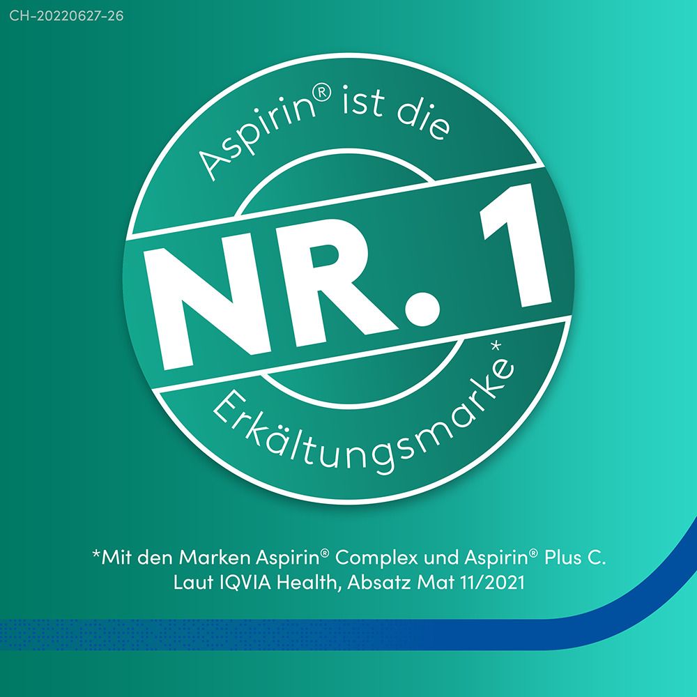 Aspirin® Complex Granulat-Sticks bei Schnupfen mit Schmerzen und Fieber