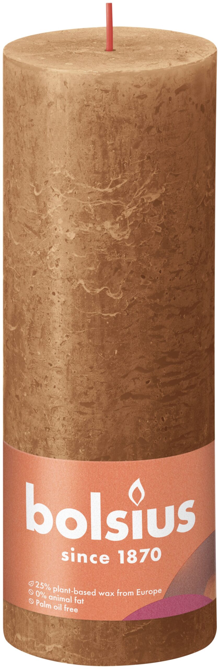 Bolsius Rustiekkaars 190/68 Spice Brown (1 stuk)