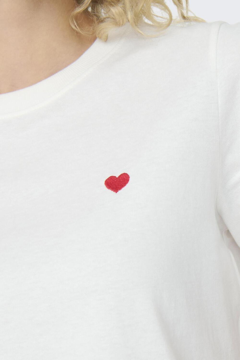 Jacqueline de Yong witte dames t-shirt