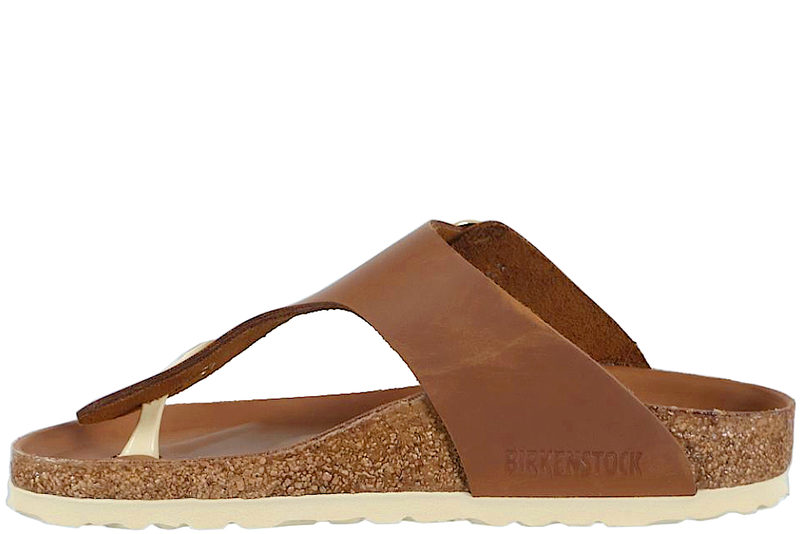 BIRKENSTOCK GIZEH BIG BUCKLE SLENTERS I BRUNT OLIERET SKIND
