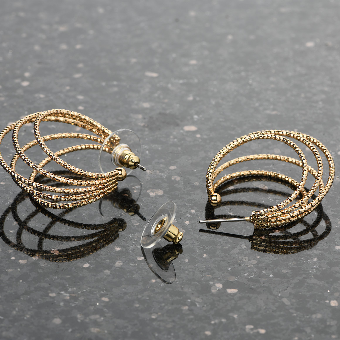 Damen Creolen in Gold-Optik gold