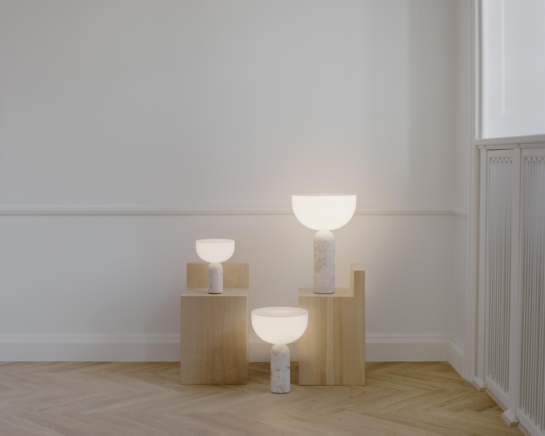New Works Kizu tafellamp LED oplaadbaar Gris Du Marais