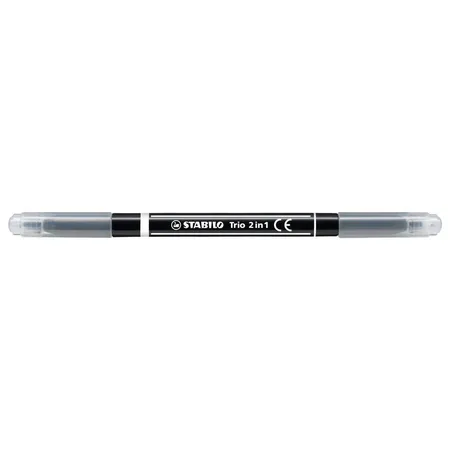 Filzstift und Fineliner in einem - STABILO Trio 2 in 1 - 10er Pack mit 10 verschiedenen Farben