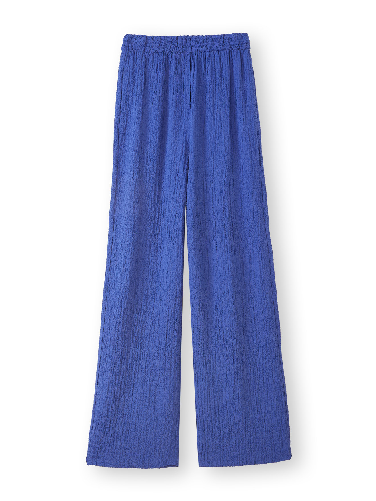 Pantalon large en seersucker