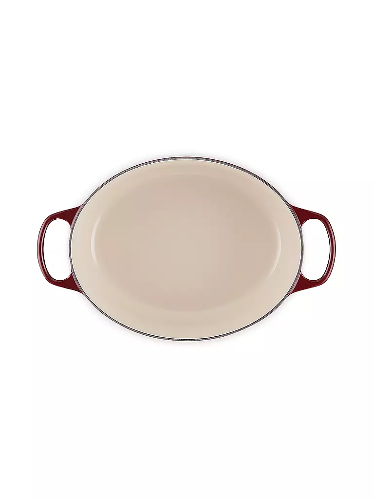 LE CREUSET Bräter rund SIGNATURE 31cm Garnet dunkelrot