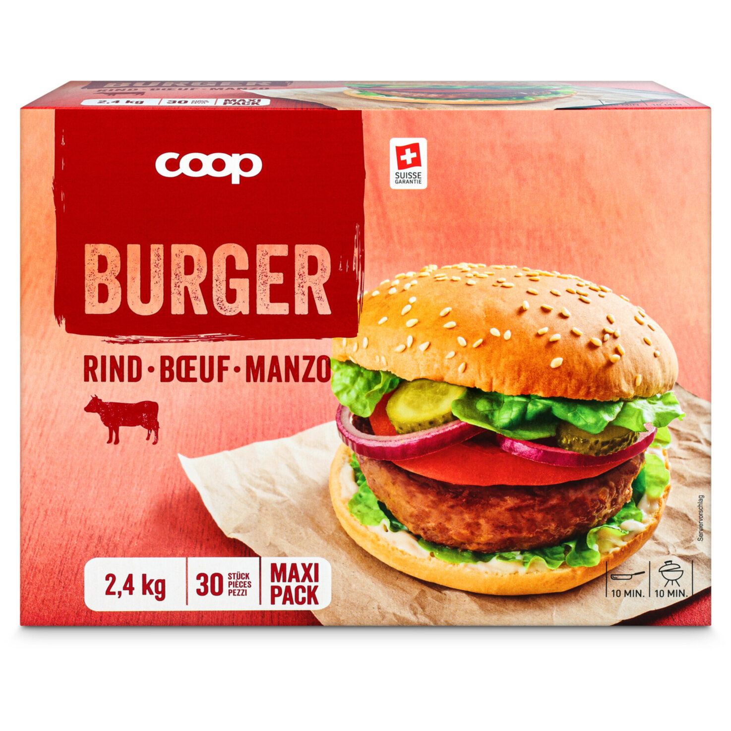 Burger Rindfleisch 30x80g