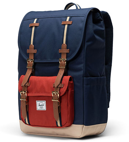 Herschel Rygs?k - Little America Mid - Blåck Iris/Rød Ochre/Twil