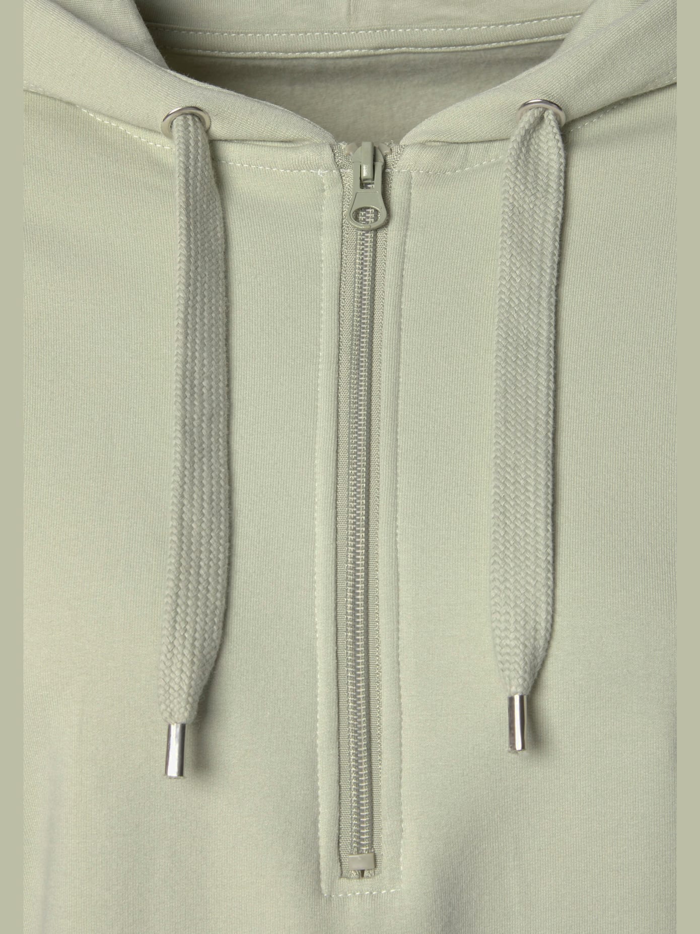 Sweatshirt avec glissière et capuche