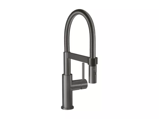 Robinet cuisine VILLEROY ET BOCH Steel expert compact anthracite